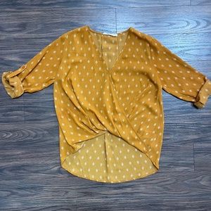 LUSH CROSSOVER BLOUSE SZ XS